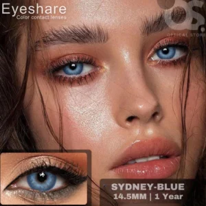 EYESHARE Sydney Blue Color Contact Lens, Disposable cosmetic eye lens