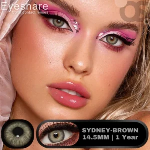EYESHARE Sydney Brown Color Contact Lens, Disposable cosmetic eye lens