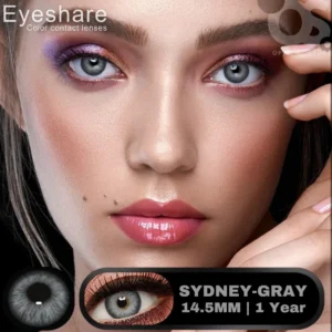 EYESHARE Sydney Gray Color Contact Lens, Disposable cosmetic eye lens