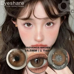 EYESHARE Provence Brown Color Contact Lens, Disposable cosmetic eye lens