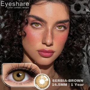 EYESHARE Serbia Brown Color Contact Lens, Disposable cosmetic eye lens