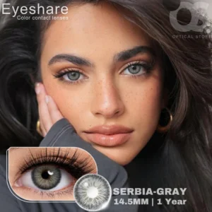 EYESHARE Serbia Gray Color Contact Lens, Disposable cosmetic eye lens