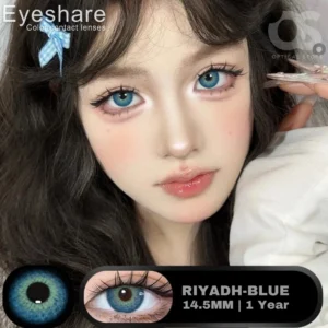 EYESHARE Riyadh Blue Color Contact Lens, Disposable cosmetic eye lens